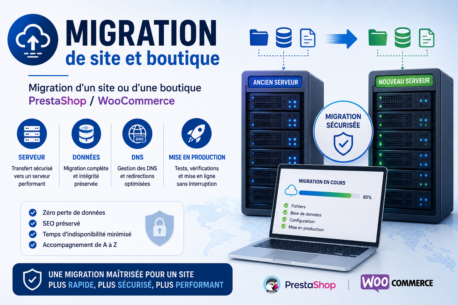 Migration de site et boutique